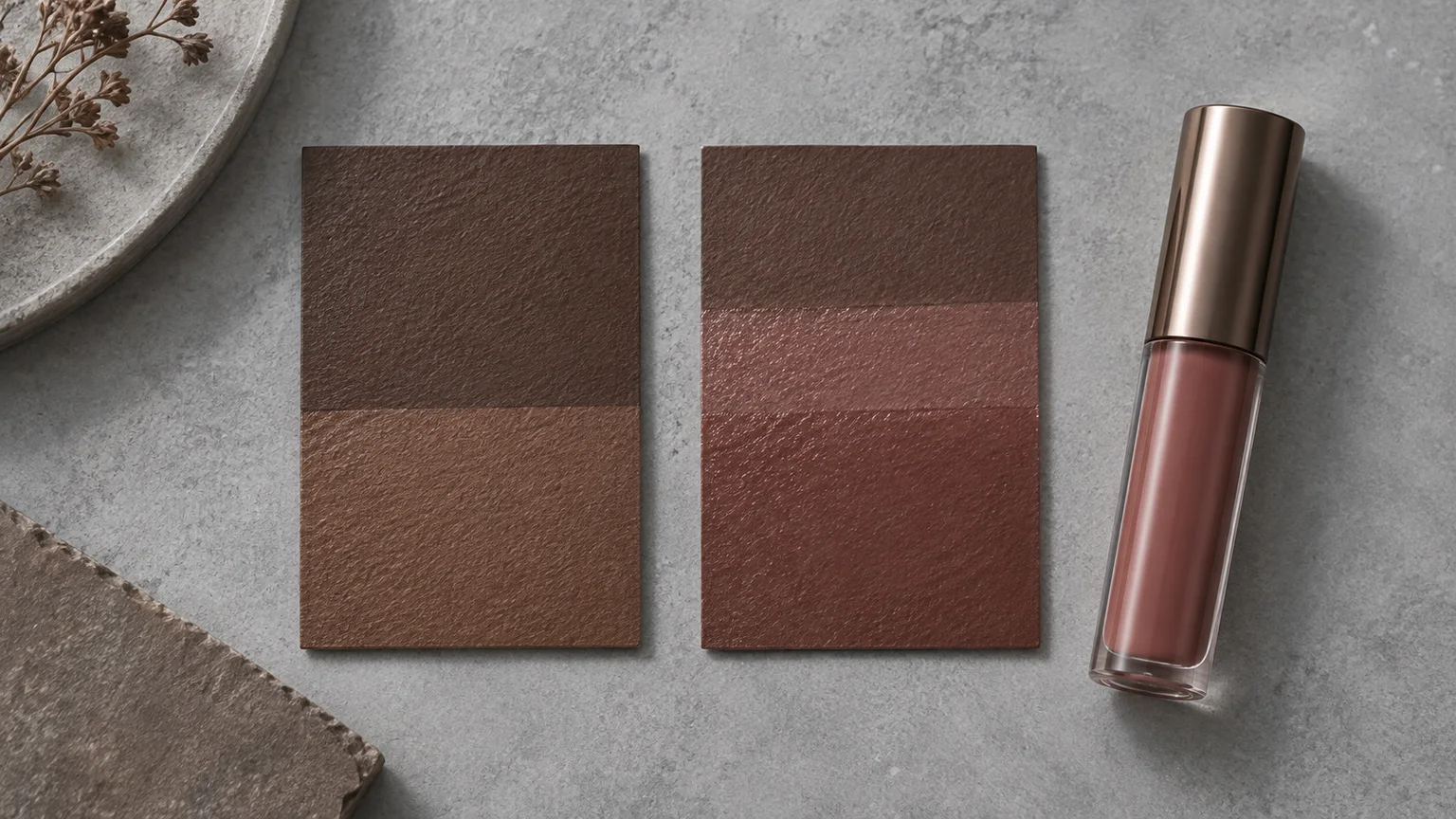 Layer a Brown-Pink Lip Color Over Naturally Pigmented Lips