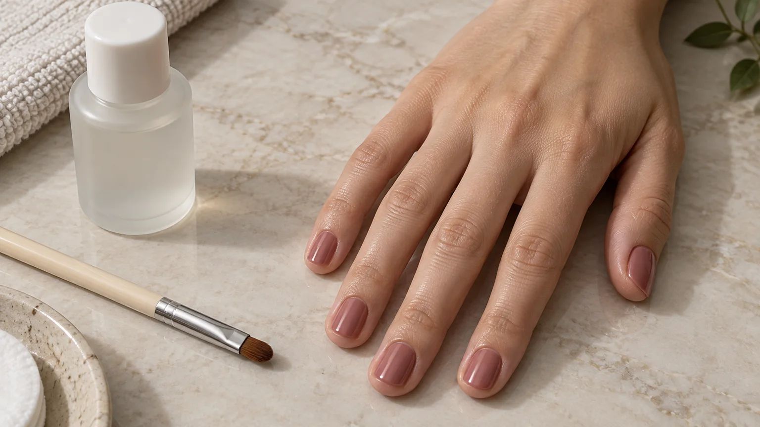 Finish a Manicure by Checking the Polish Border