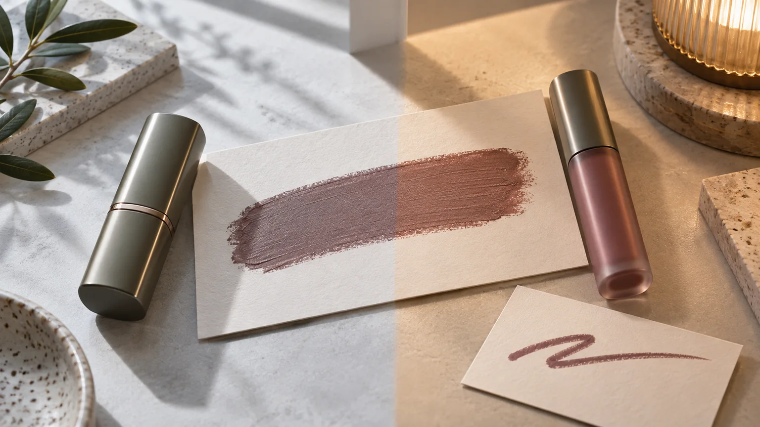 Troubleshoot a Gray-Looking Lip Color on an Olive-Leaning Complexion