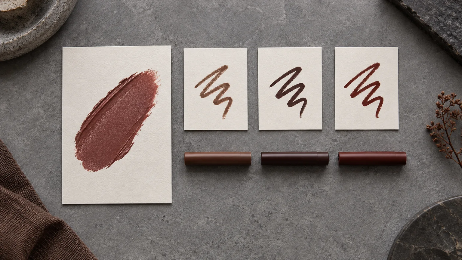 The brown lip line that looks deliberate in daylight