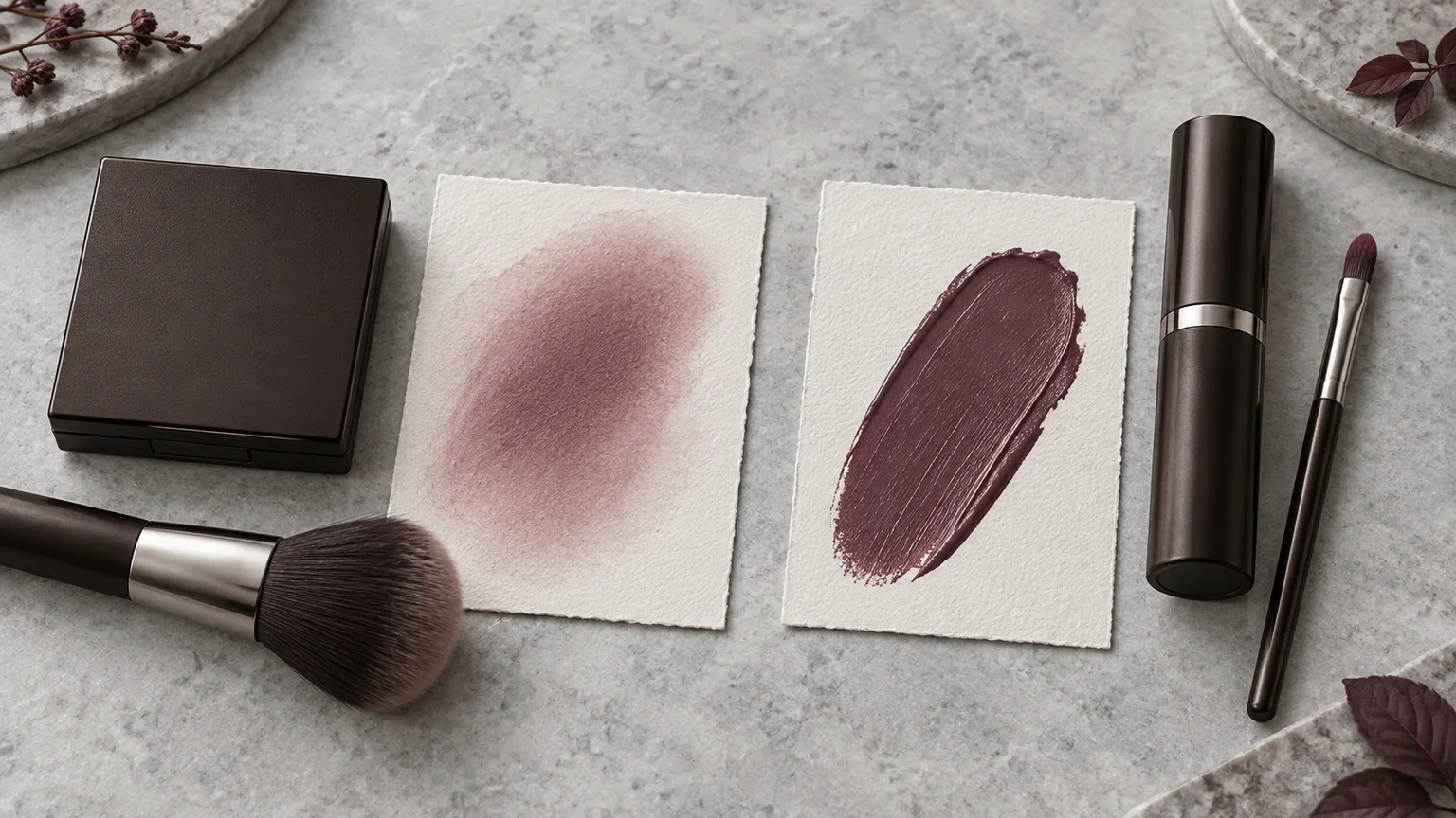 One color, used twice, can make makeup feel intentional