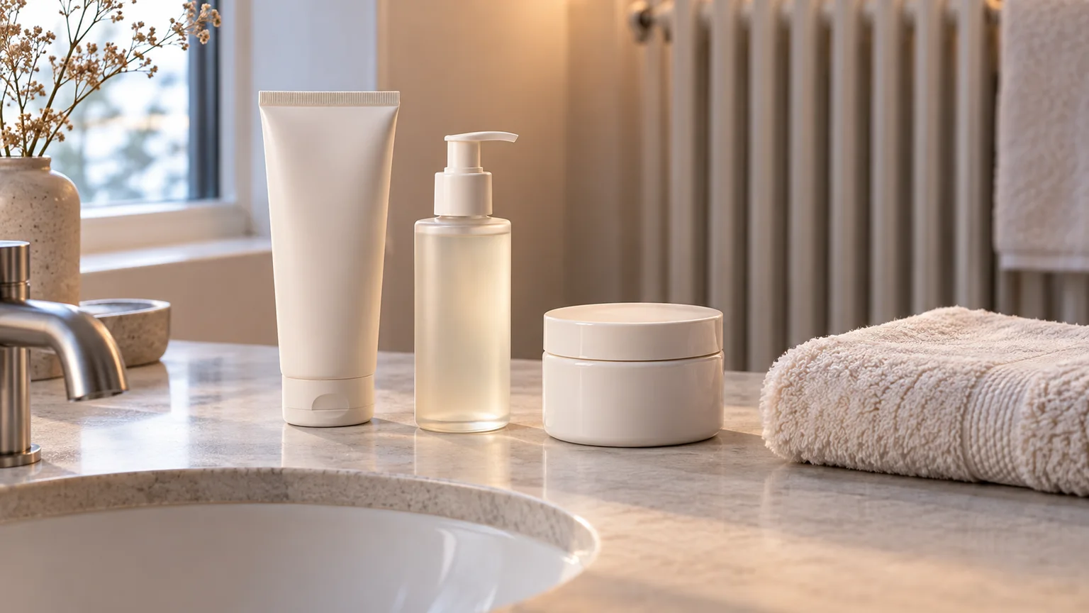The winter sink routine I return to when skin feels flat