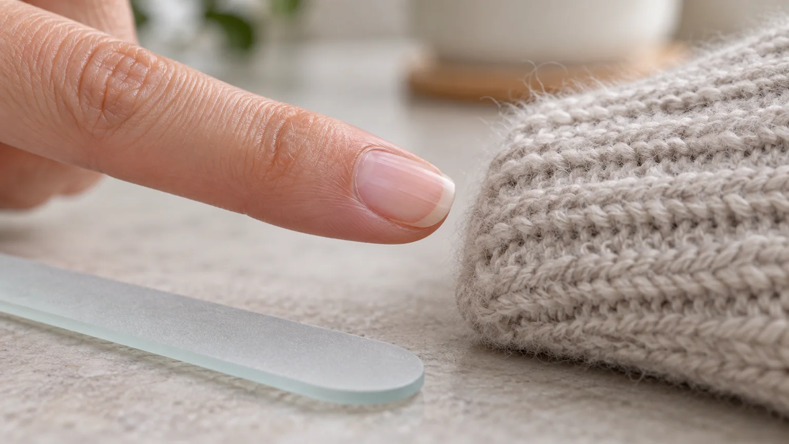 A clean file edge is the invisible manicure step