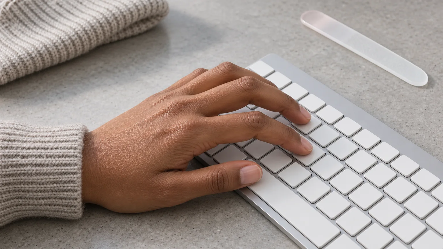 The bare nail I trust for a long working week